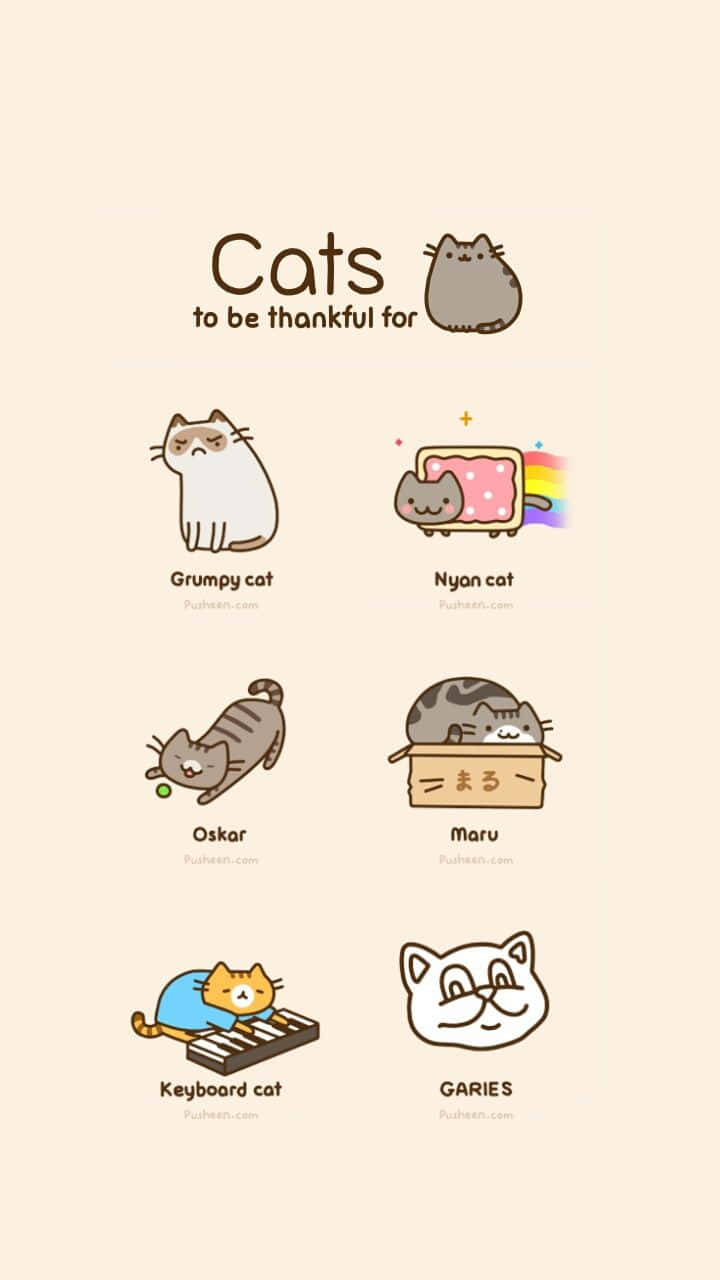 Download Kawaii Pusheen Letting its
