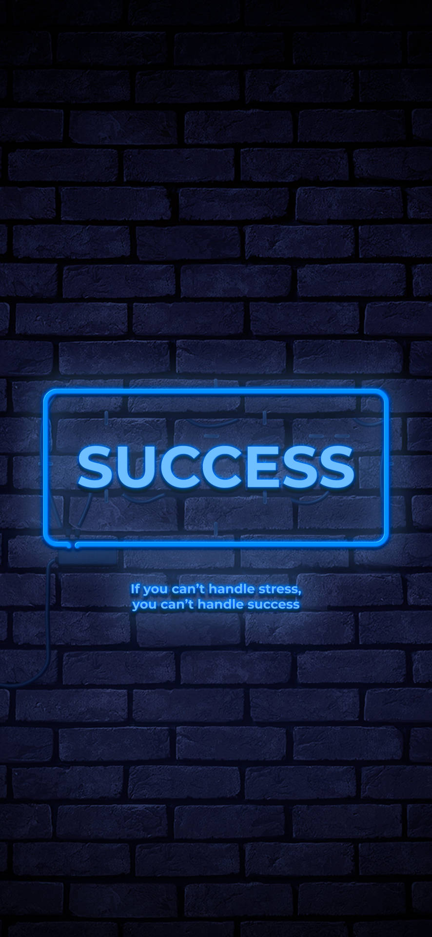 Download free Success Quote Neon Phone