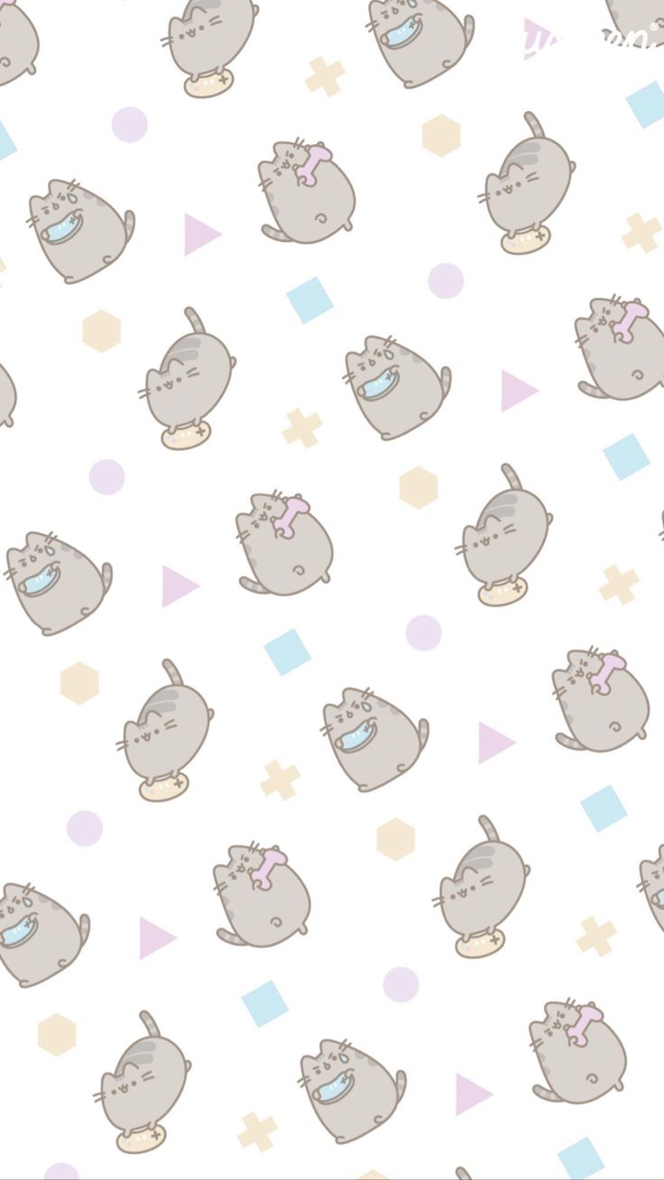 Pusheen the cat iphone wallpaper