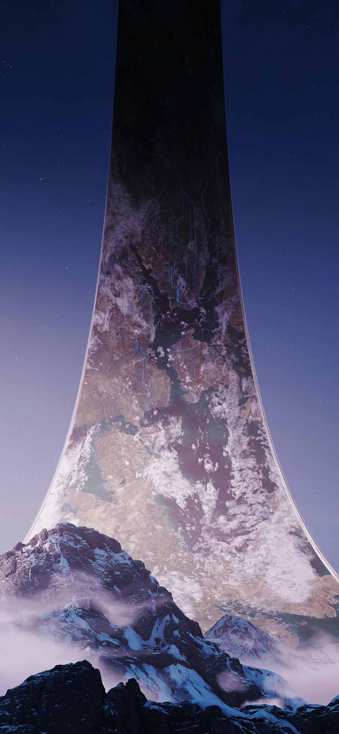 Halo wallpaper for the iPhone XS Max