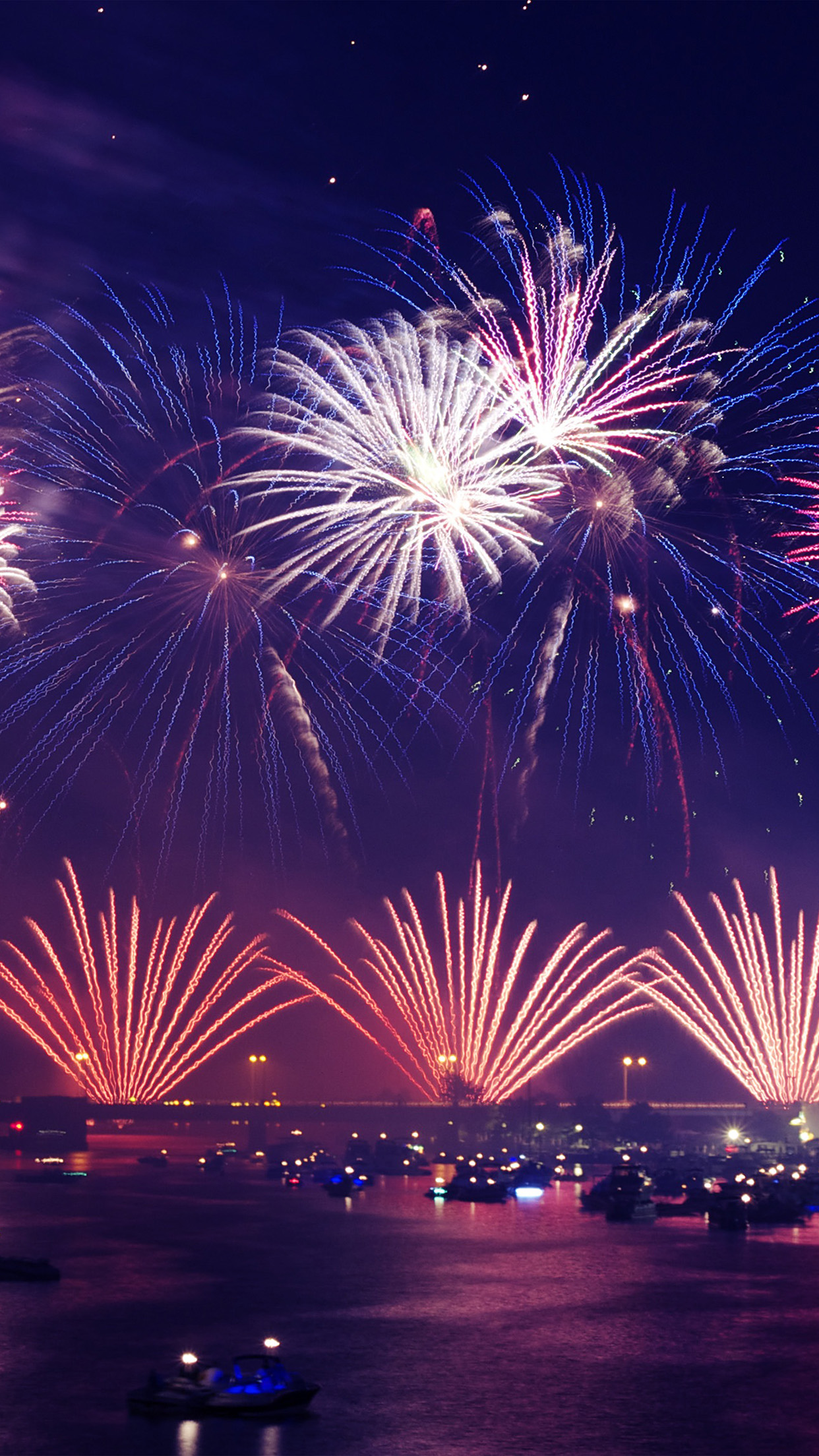 Firework City New Year Sky Nature