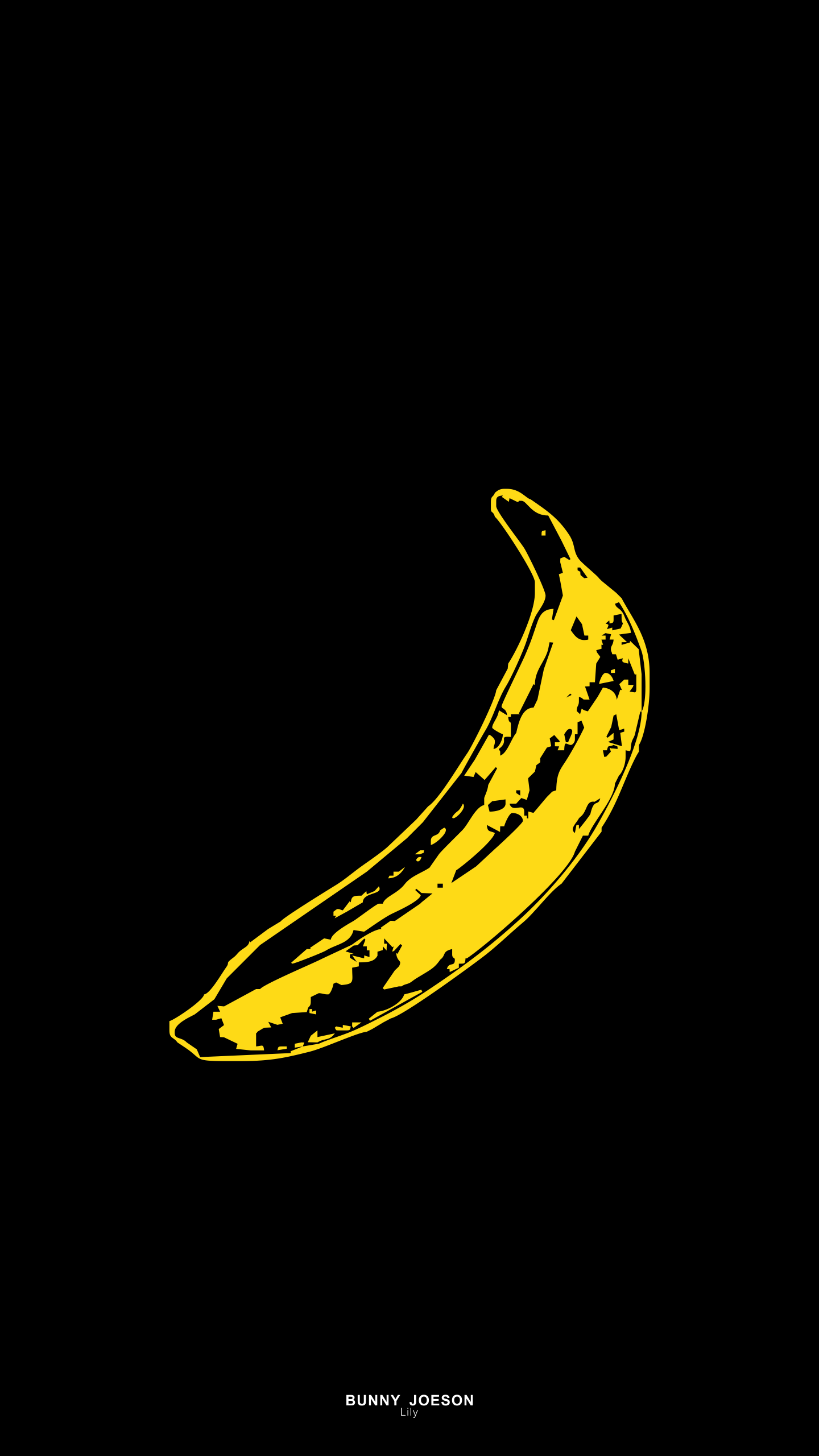 Black wallpaper, Banana wallpaper