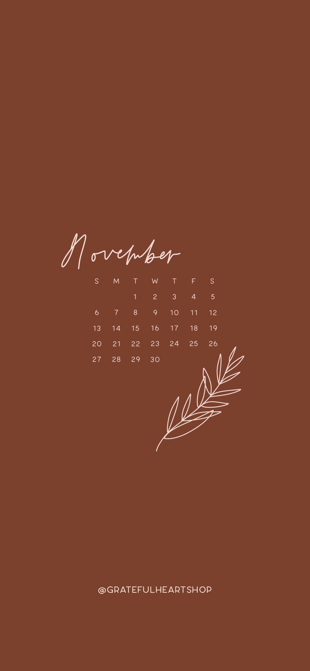 November Prints + Phone Wallpaper