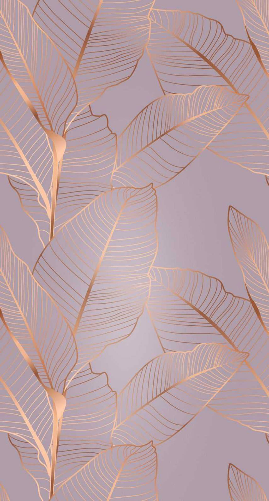 Download free Banana Leaves Rose Gold