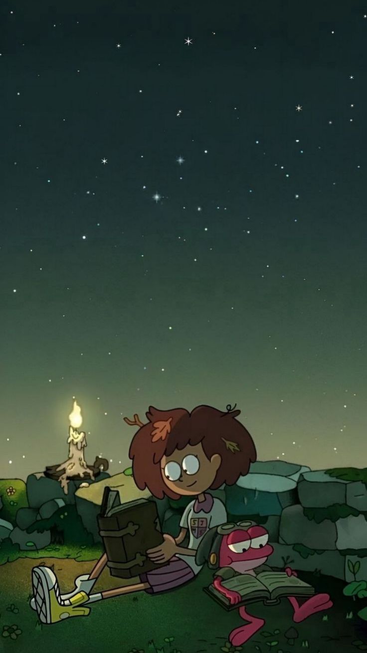 Wallpaper amphibia, anne, sprig