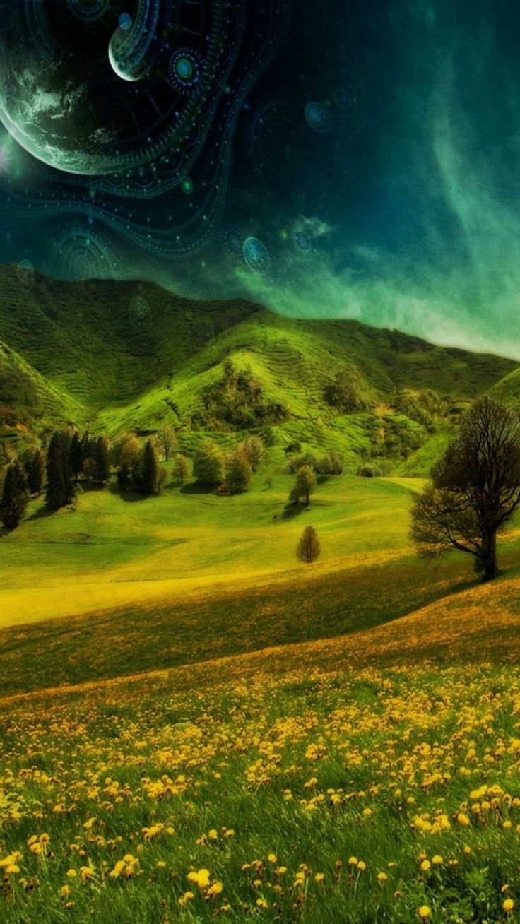 Nature Hill Grassland Landscape #iPhone