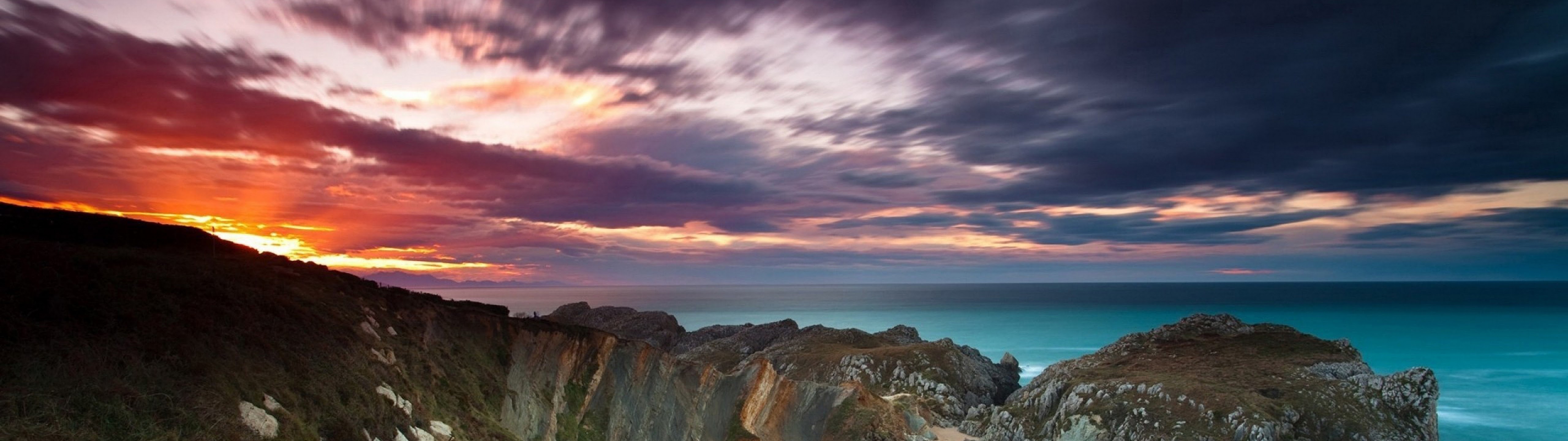 Seascape Sunrise Nature Beach 4K