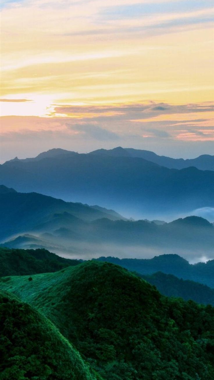 Nature Mist Mountains Hill Sky