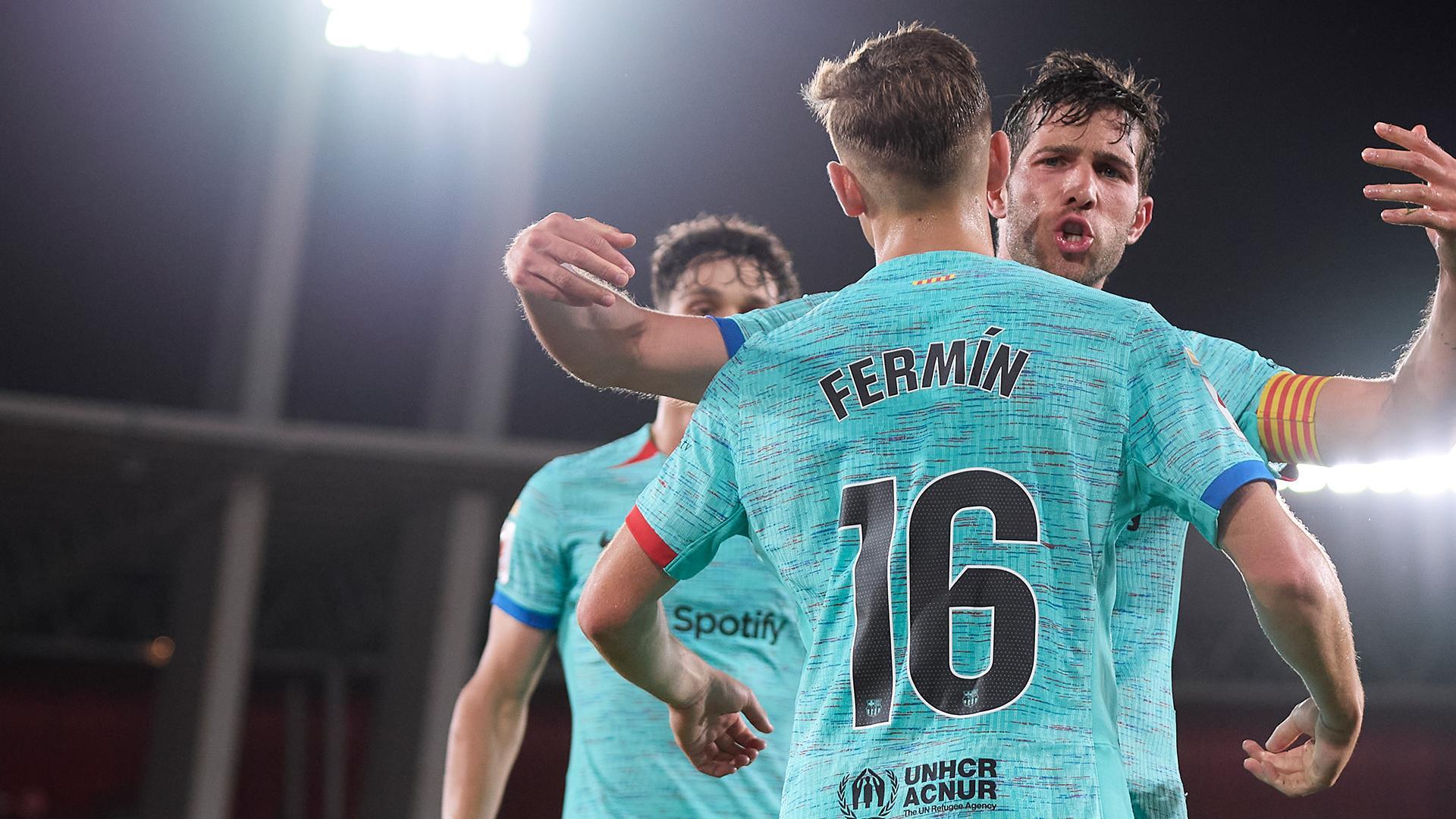 Fermin López doubles Barca's advantage