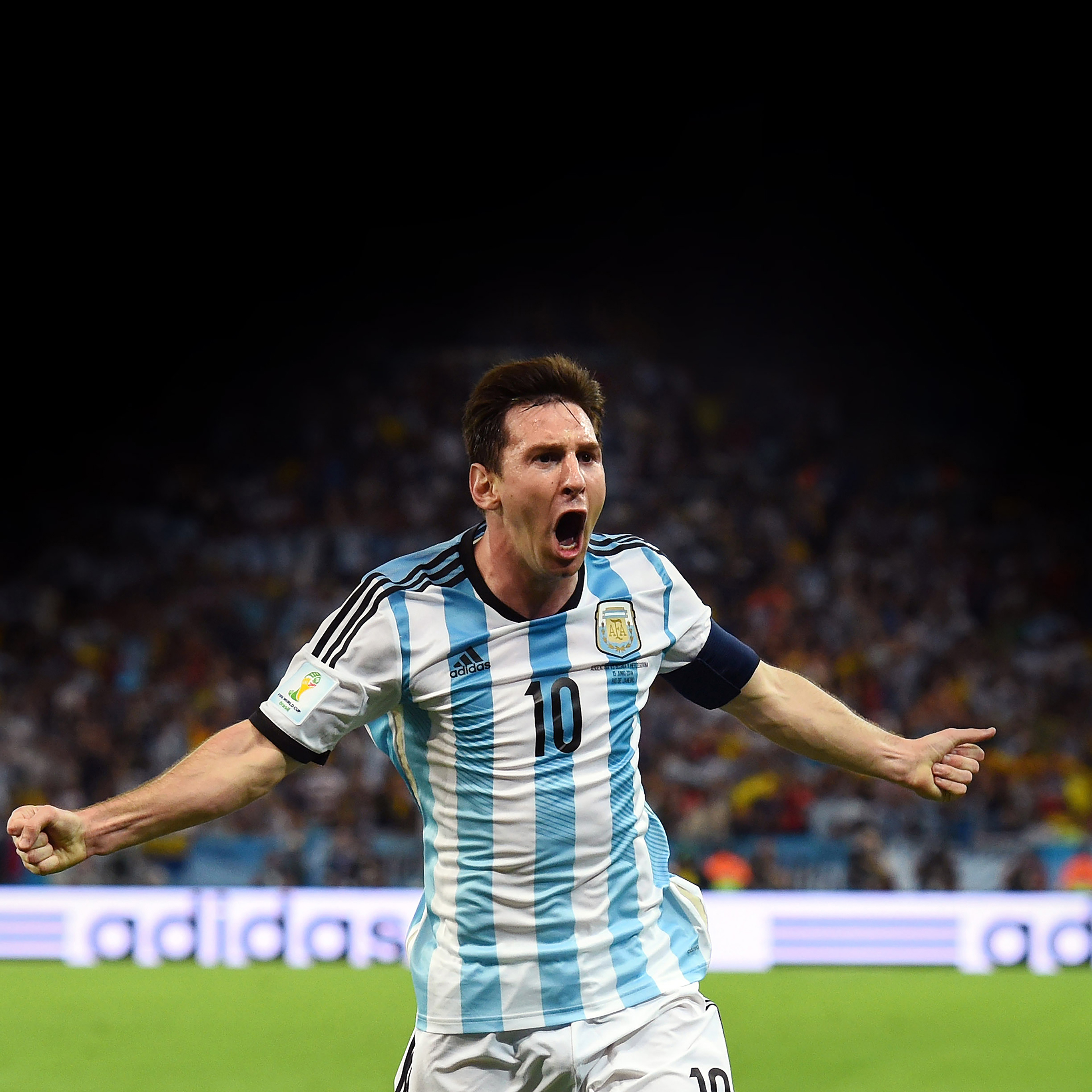 Messi Brazil Worldcup Goal Face