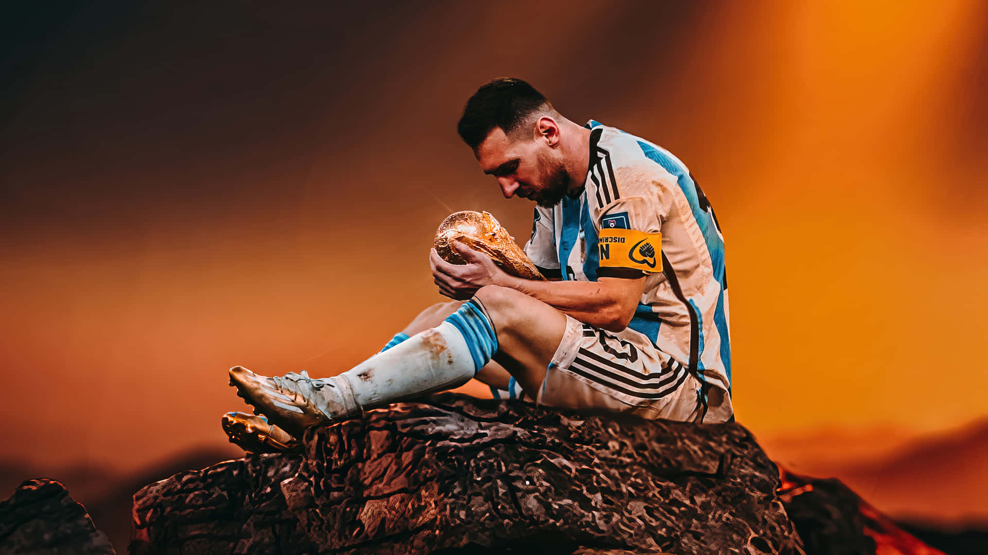 Download Lionel Messi scoring a goal