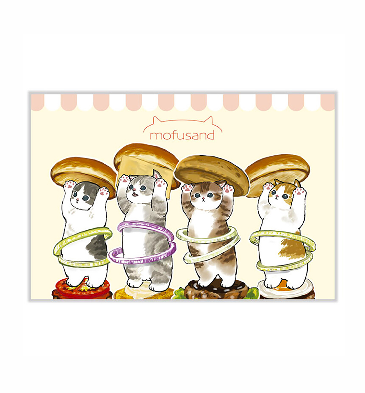 Mofusand Postcard [Hamburger]