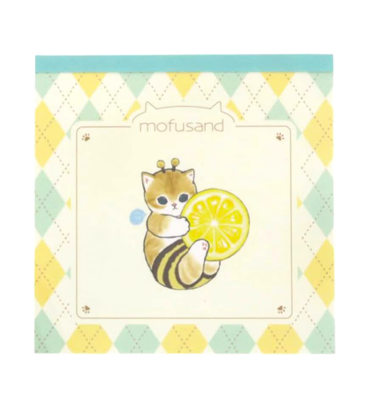 Mofusand Bee Nyan Square Memopad
