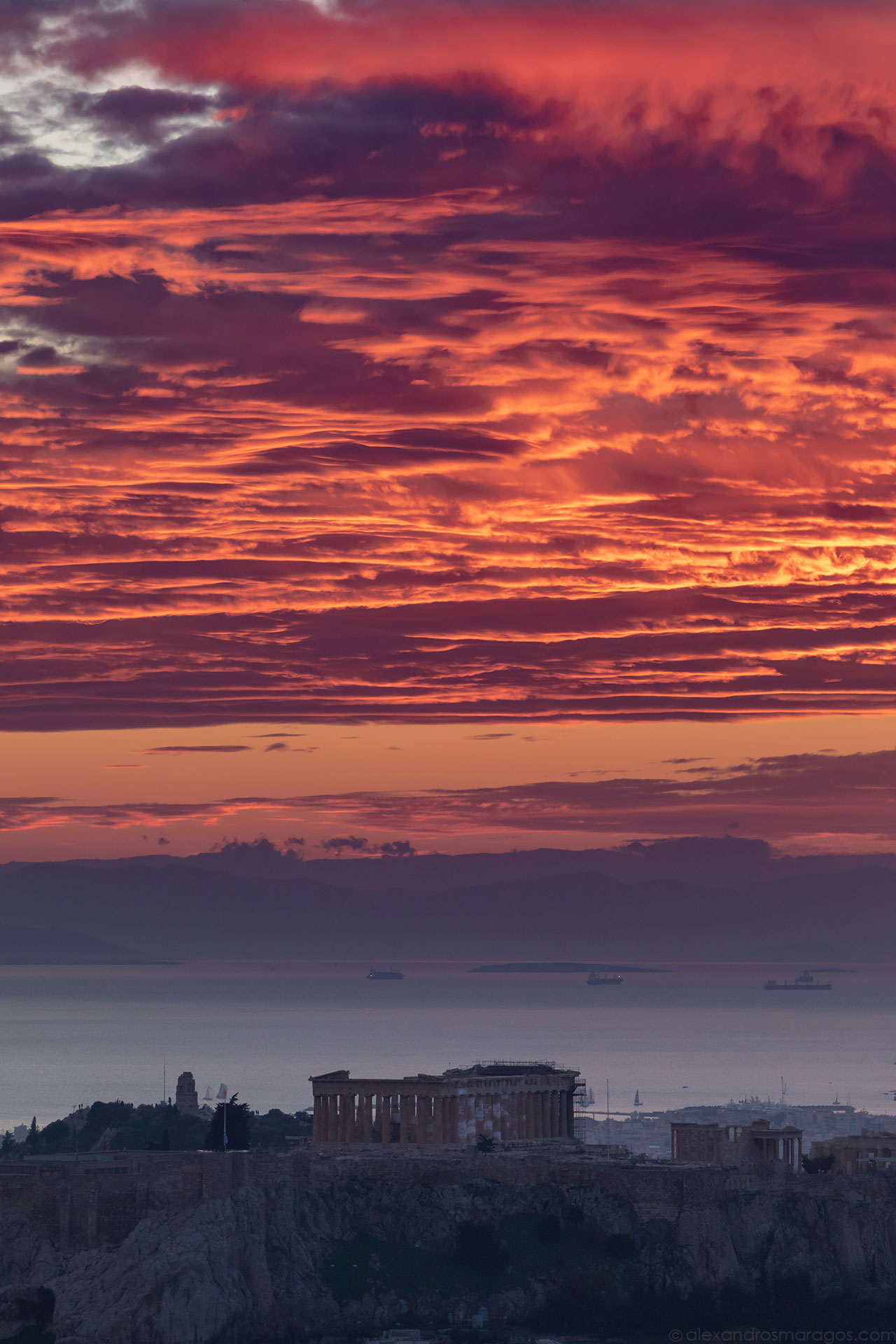 Athenian Sunset Image for Phone