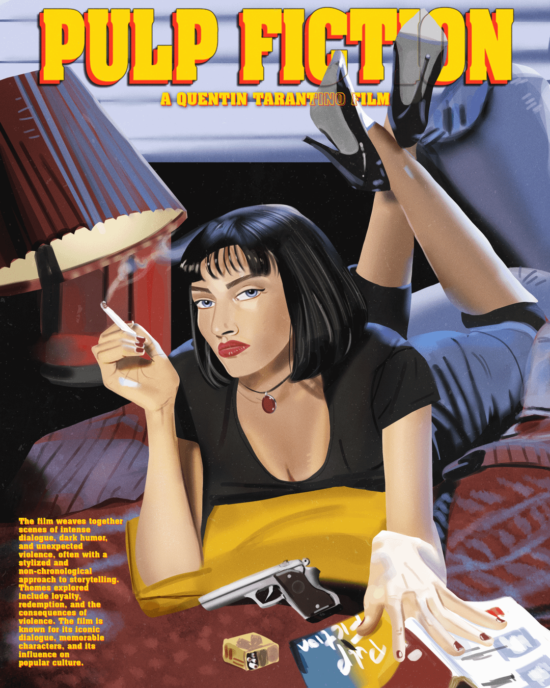 Pulp Fiction poster digitally