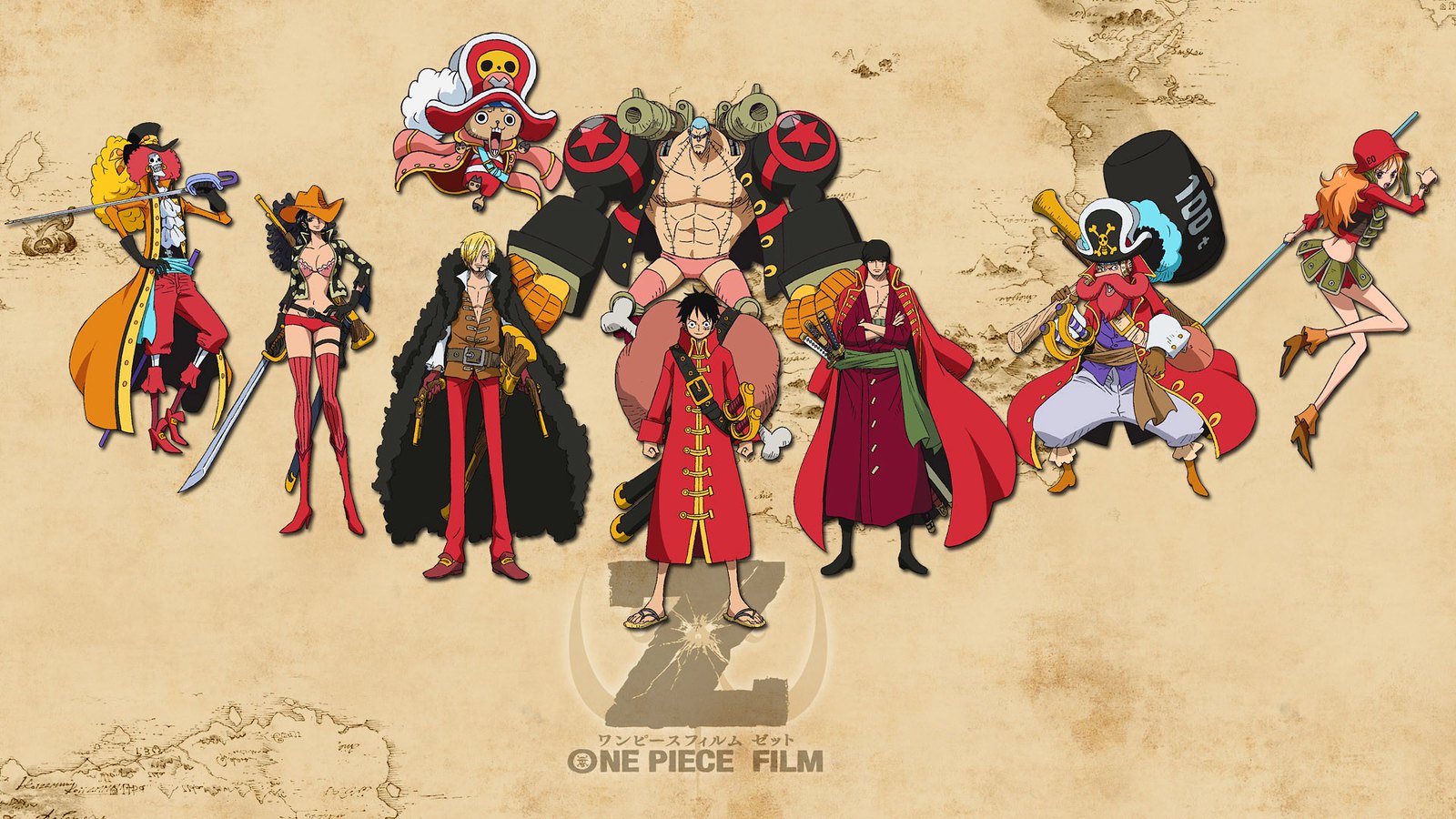 Straw Hat Pirates One Piece Film Z Hd