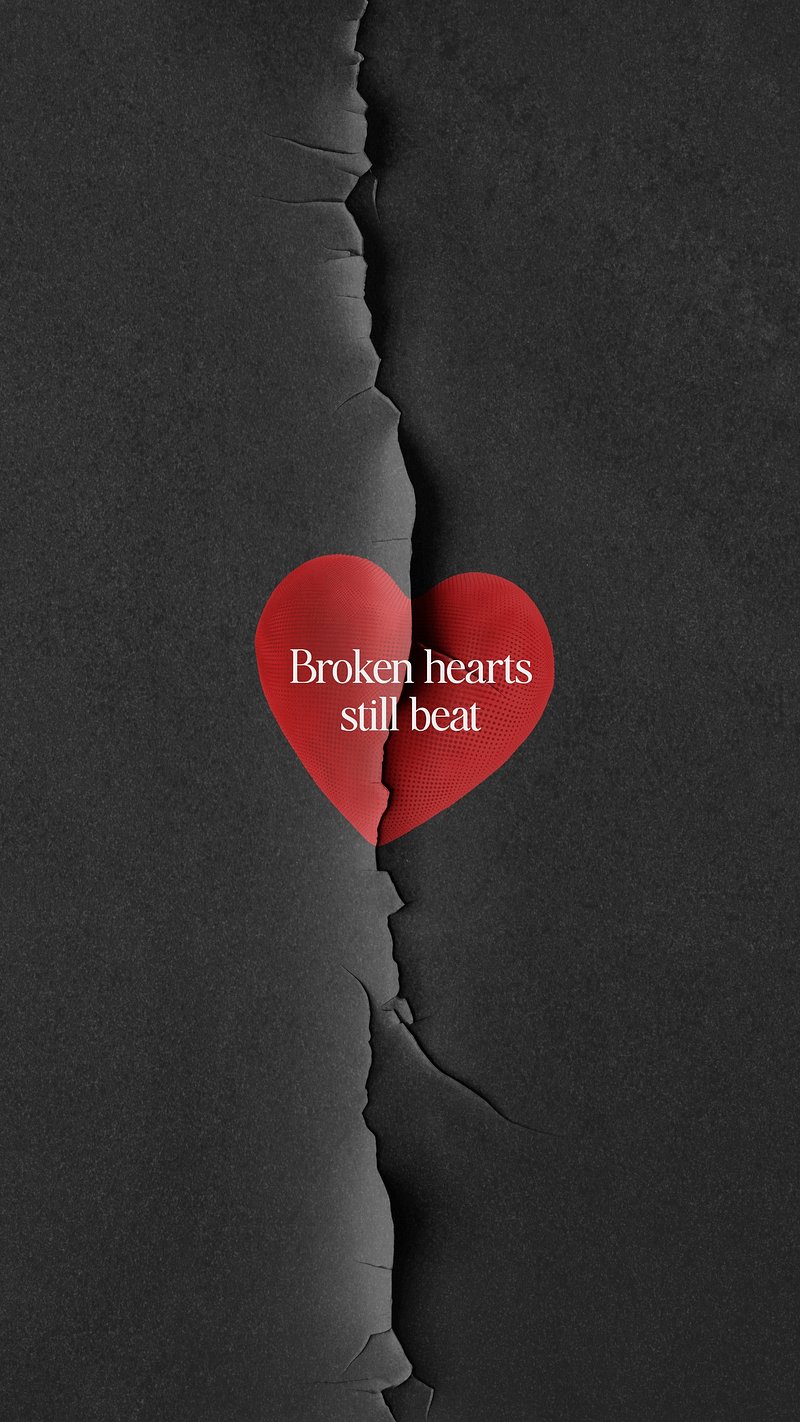 broken heart phone wallpaper iphone