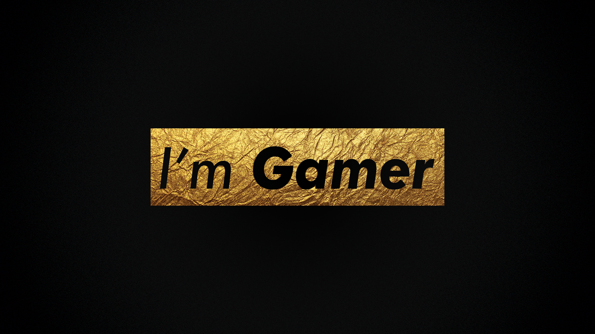 4Gamers Gamer Noise Gold Text Black