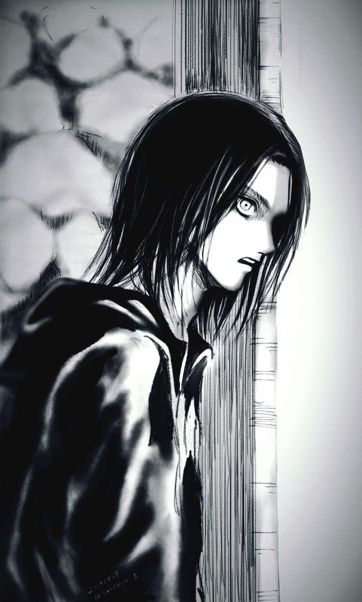 Attack On Titan Black And White
