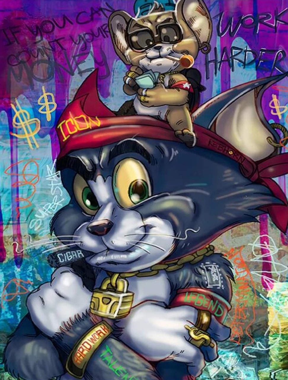 5D Diamond Painting Dark Side Tom