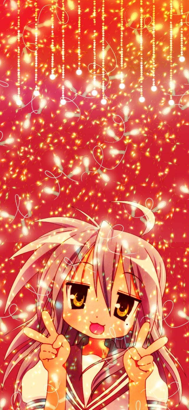 lucky star christmas wallpaper i made