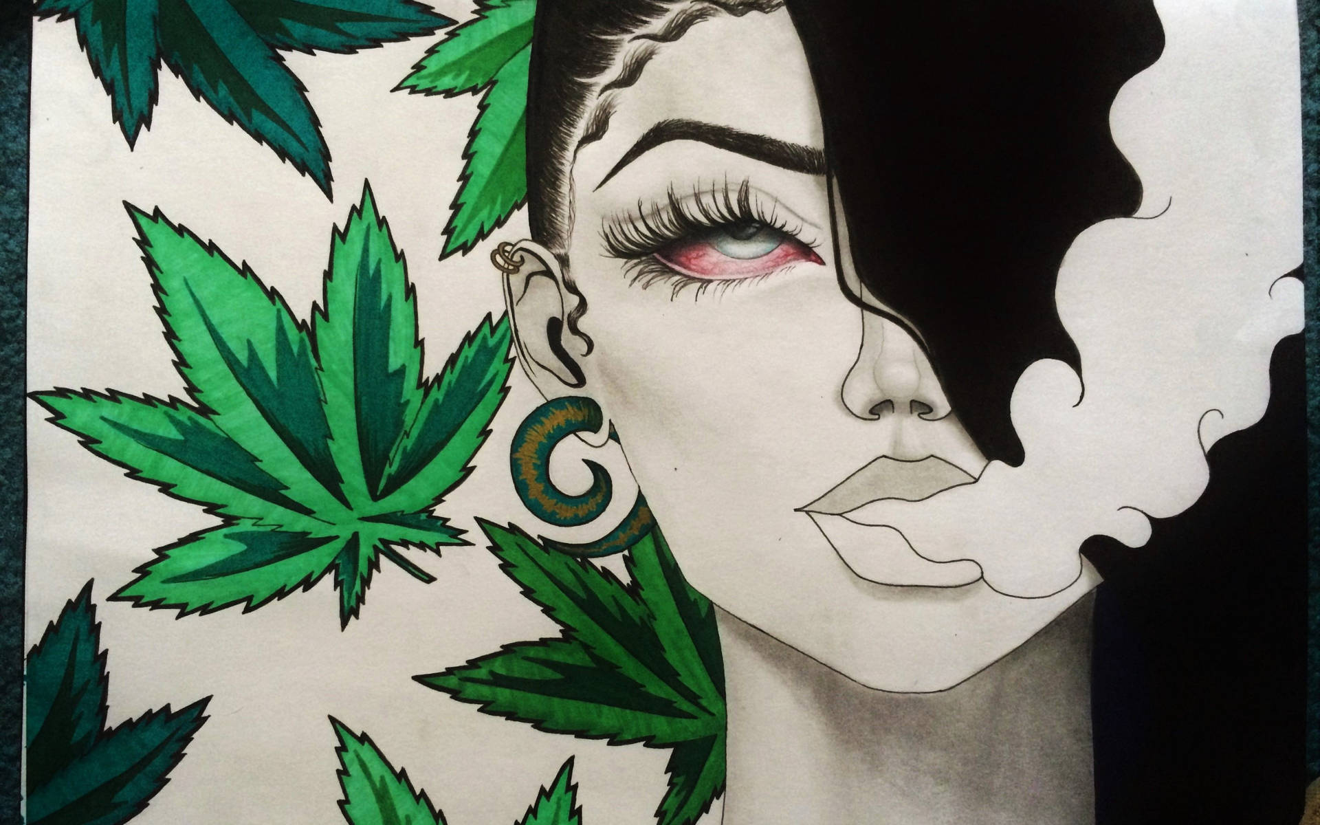 Download free Smoking Weed Digital Art