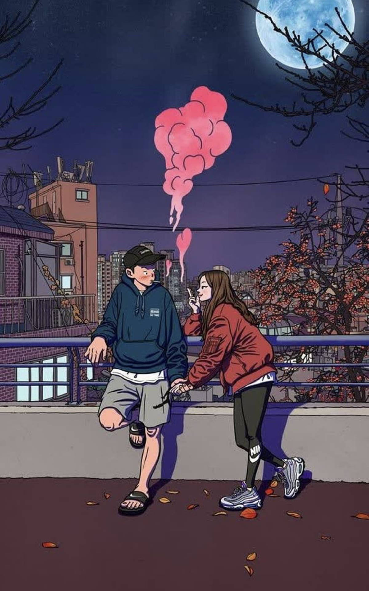 Download free Lovers Smoking Weed