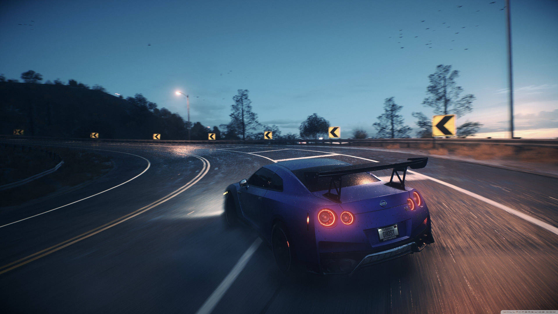 Download Majestic Blue Nissan GT R