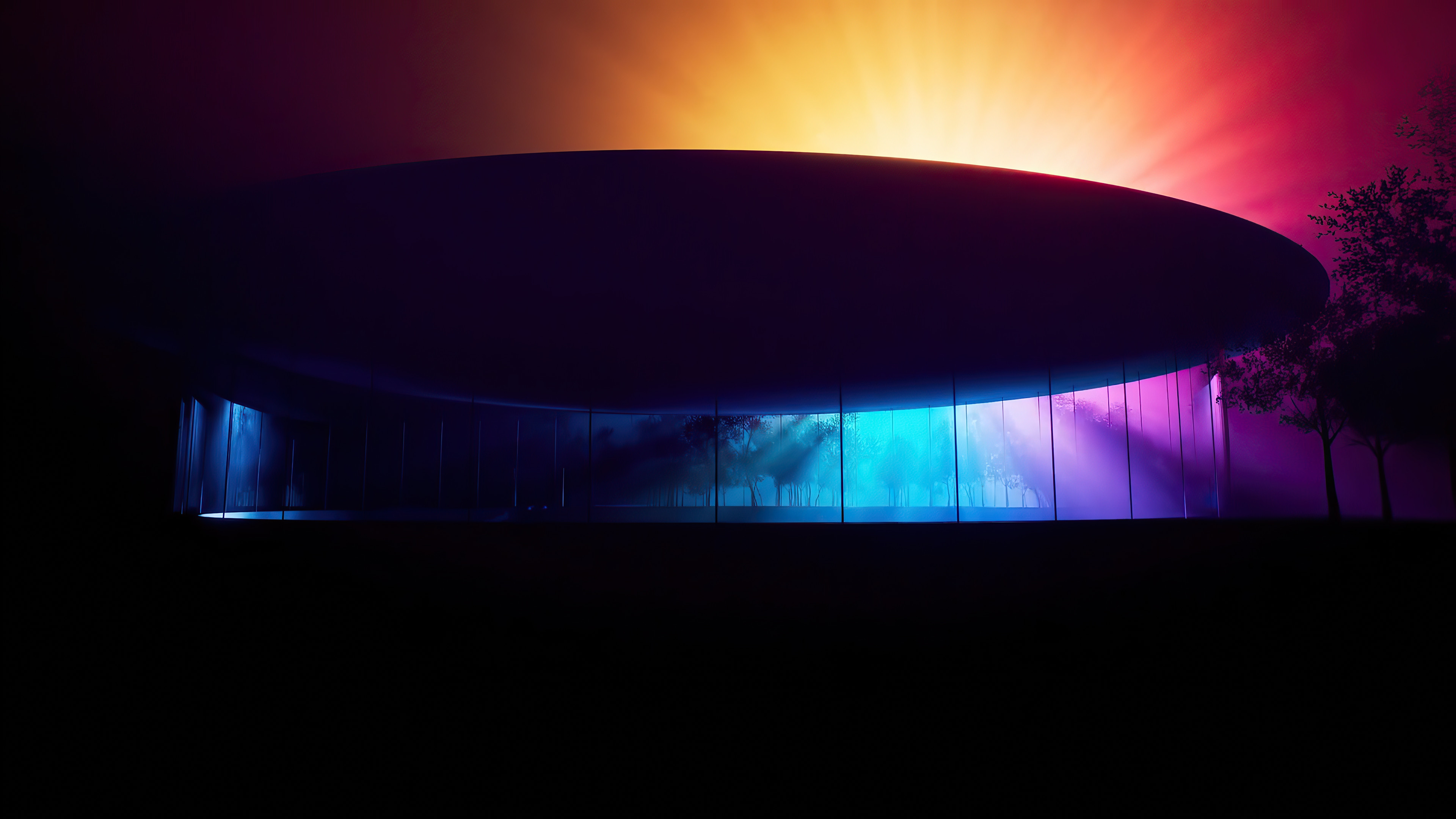 Wallpaper Steve Jobs Theater, abstract