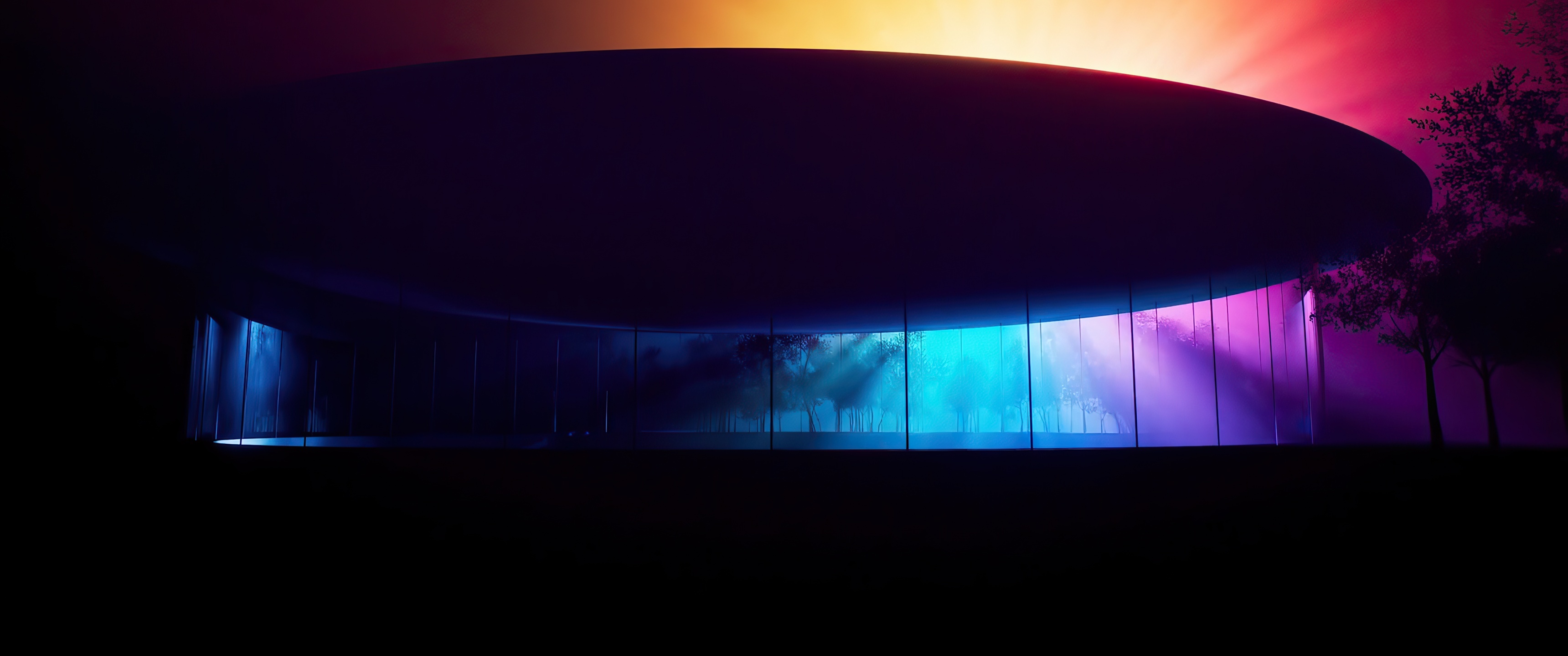 Steve Jobs Theater Wallpaper 4K, Apple Park, Modern architecture