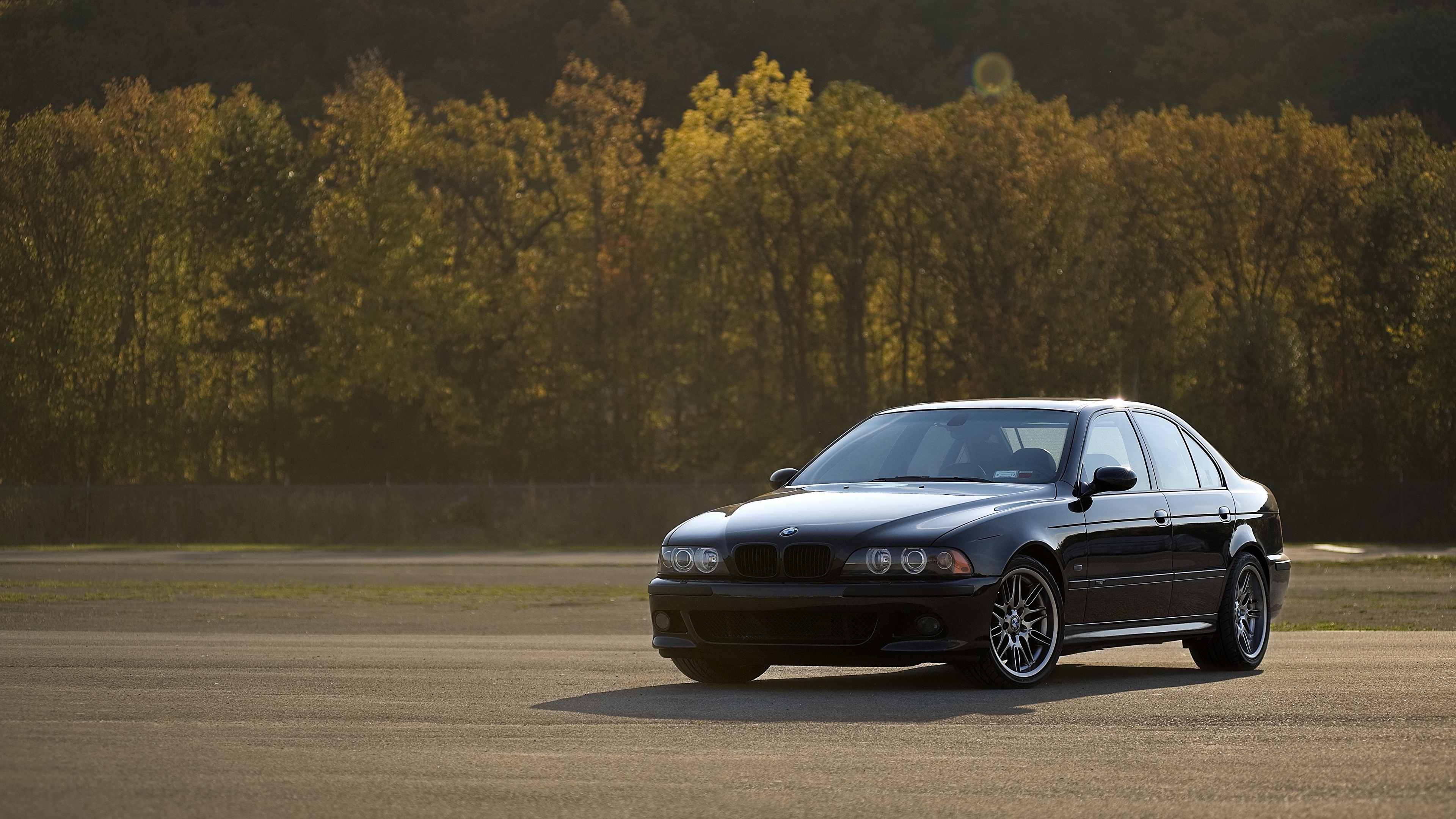 Picture BMW E39 Black Cars 3840x2160