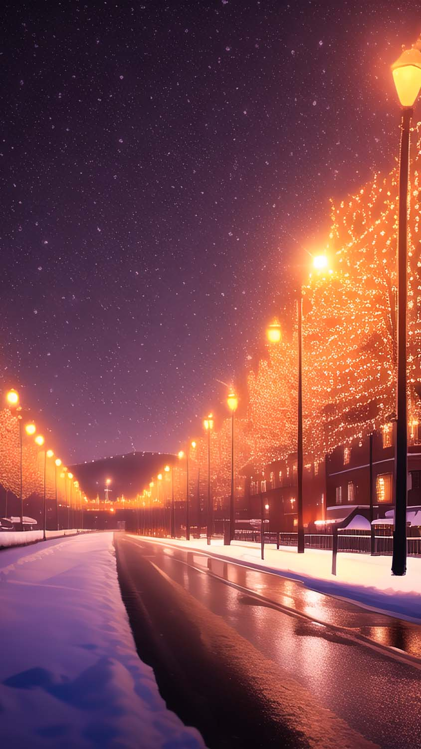 Road Lights iPhone Wallpaper HD