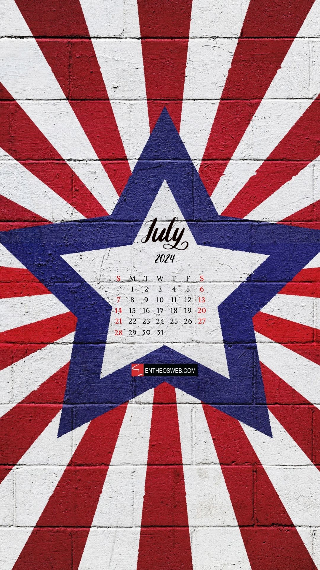 July 2024 iPhone & Android Wallpaper