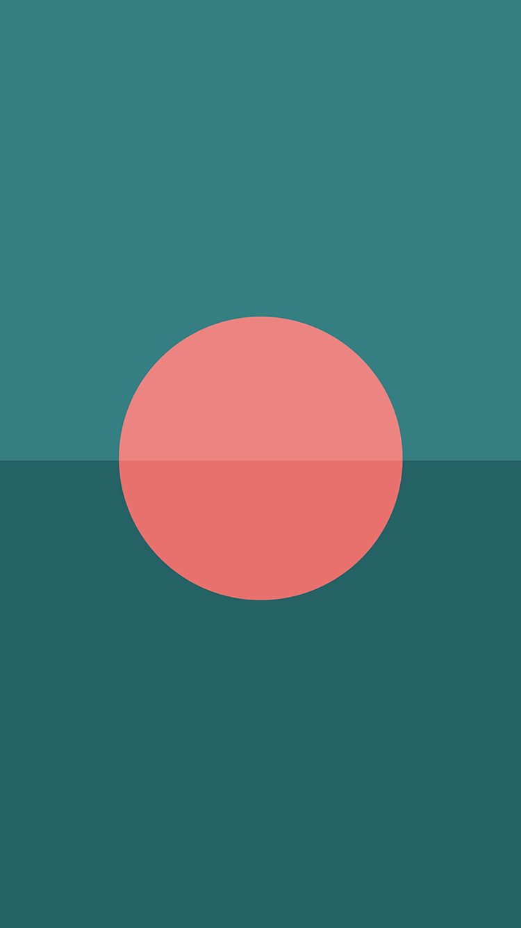Minimal Tycho Art Green Sun Red