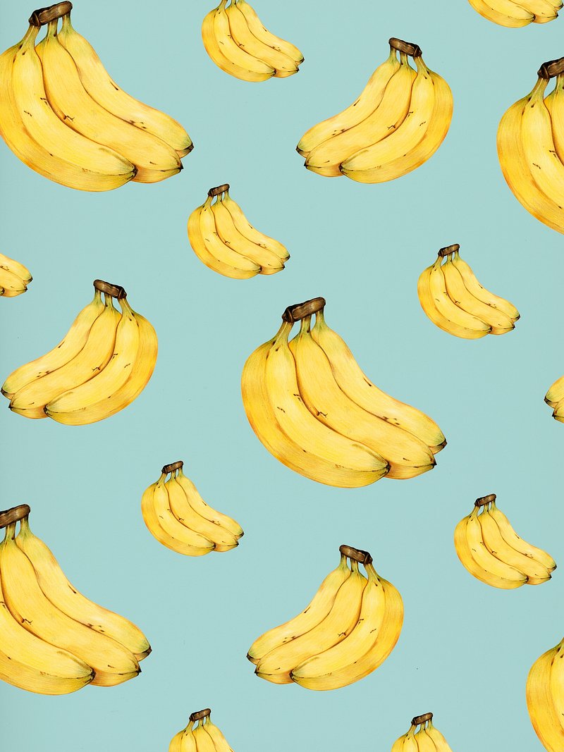 Banana Pattern Image. Free Photo