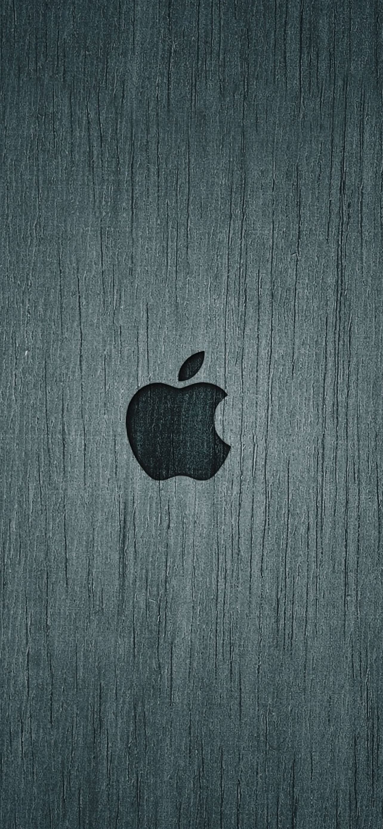 Dark Apple Wood iPhone Wallpaper Free