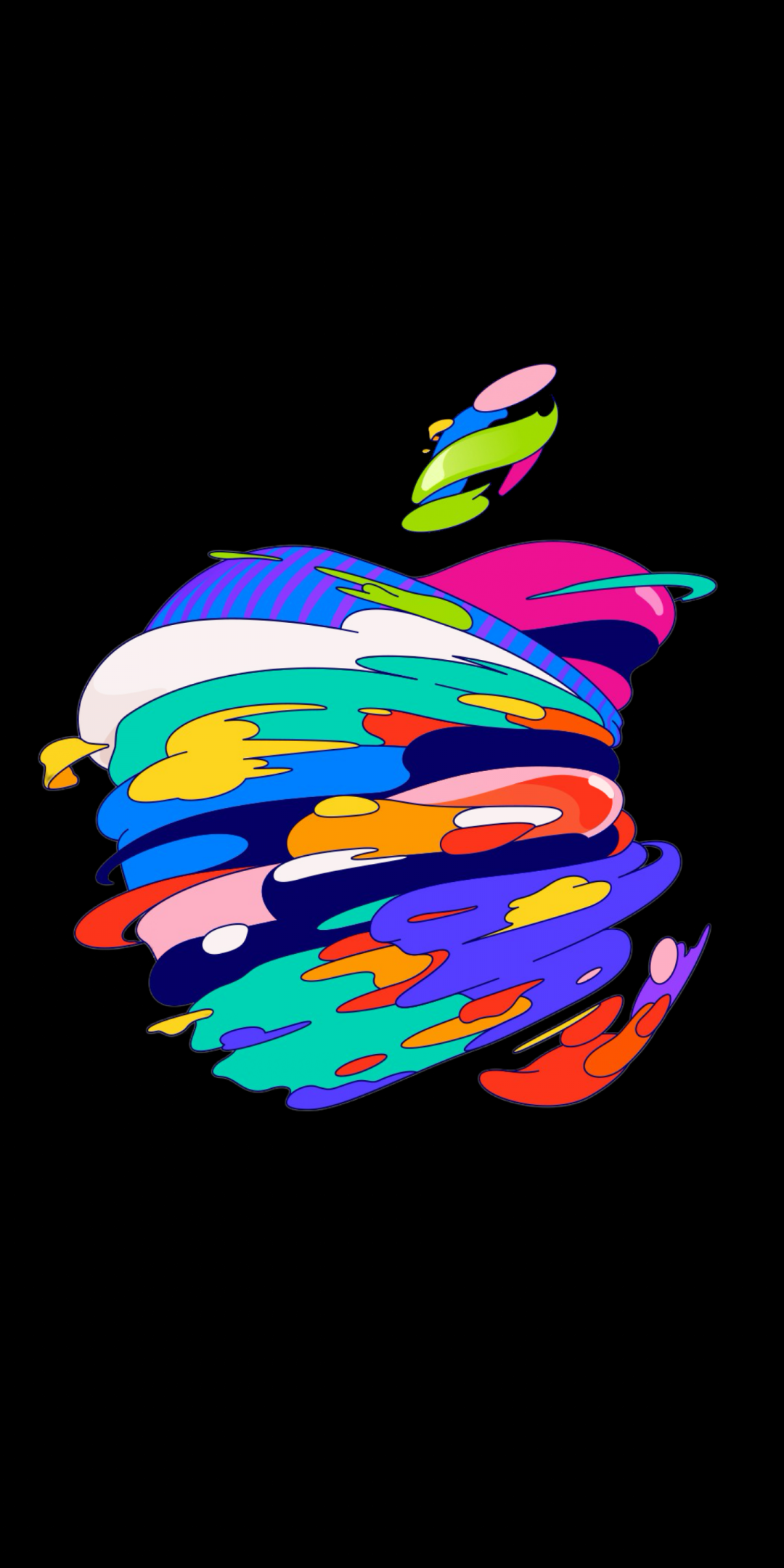 Apple logo Wallpaper 4K, Mac, Black