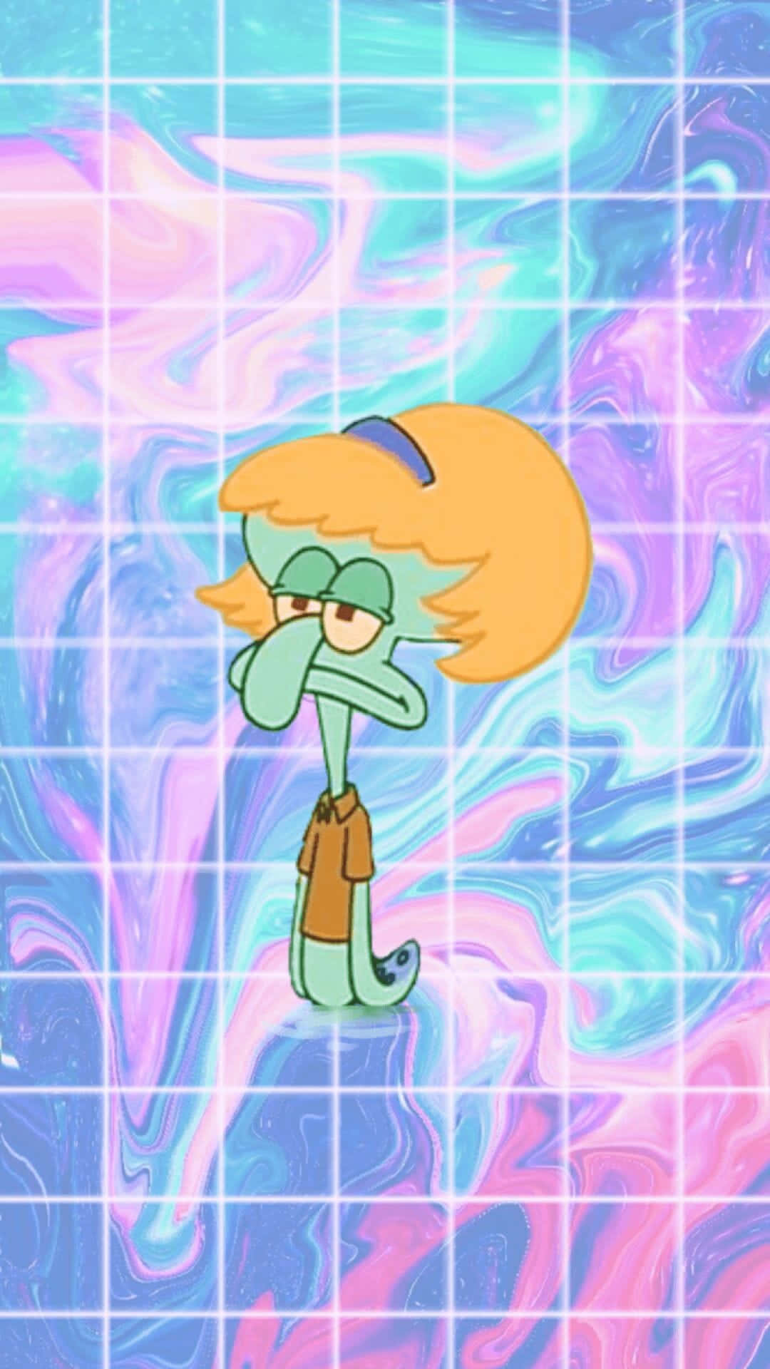 Download Sad Squidward With Aesthetic