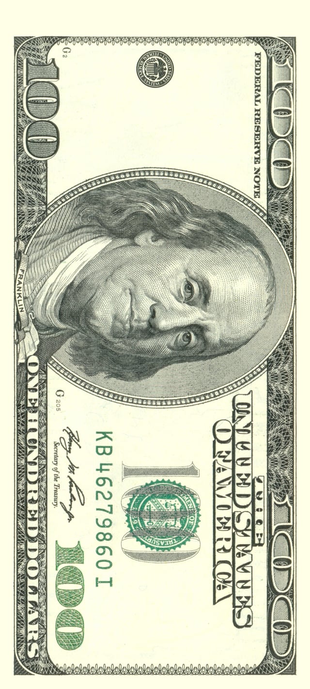 Dollar Bill, C Note, Benjamin