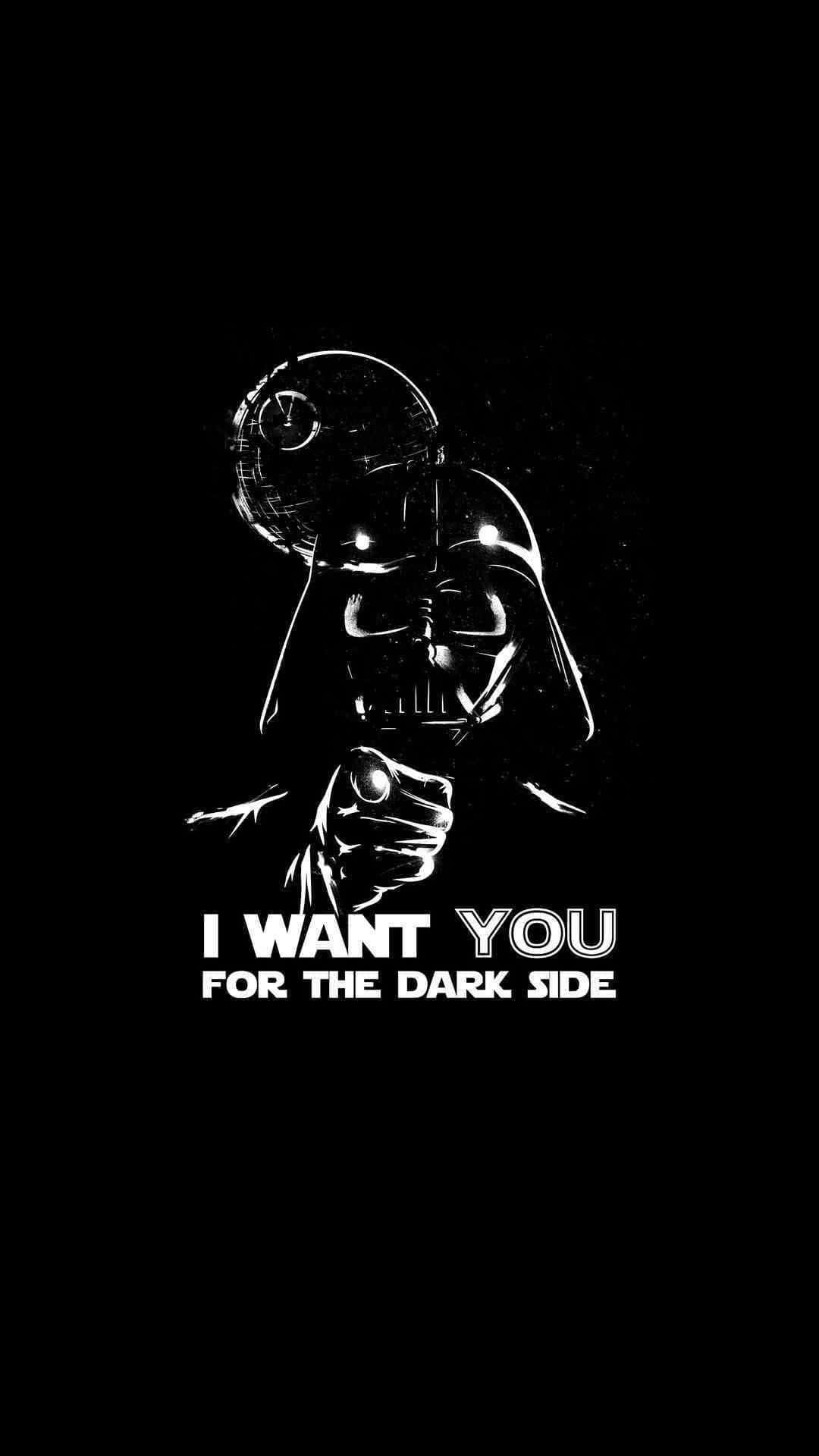 Black Emo iPhone Darth Vader Wallpaper