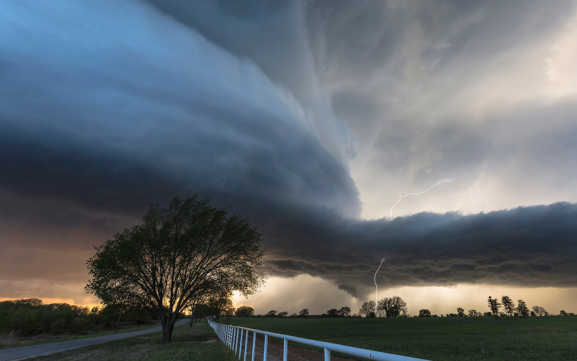 storm, tornado, lightning, nature