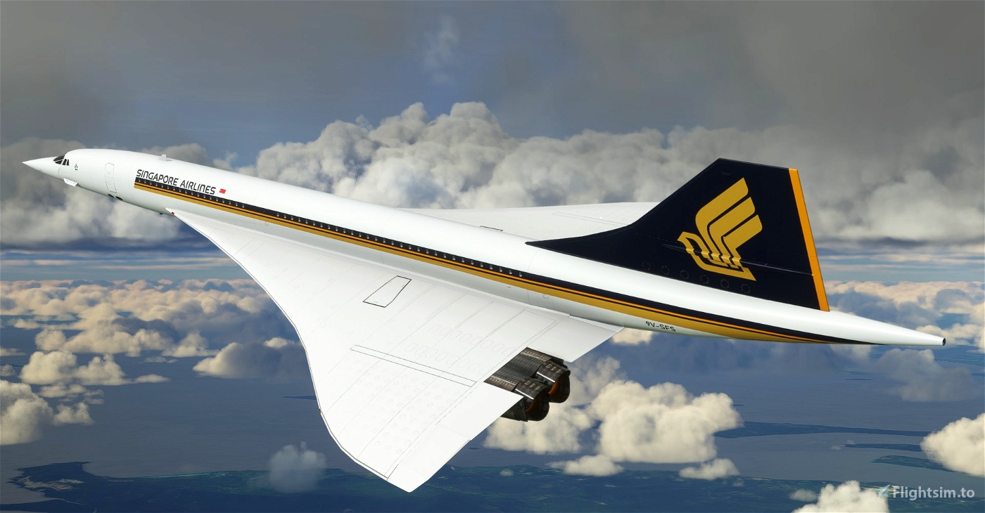 DC Design Concorde Singapore Airlines