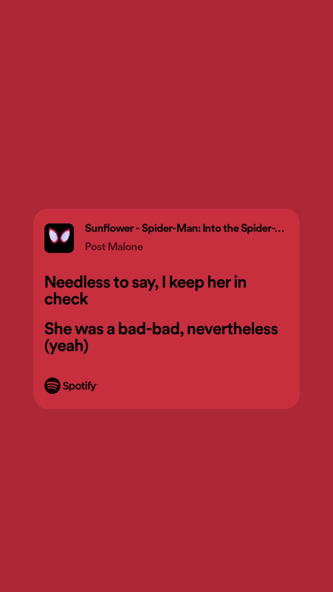 Spotify lyric wallpaper