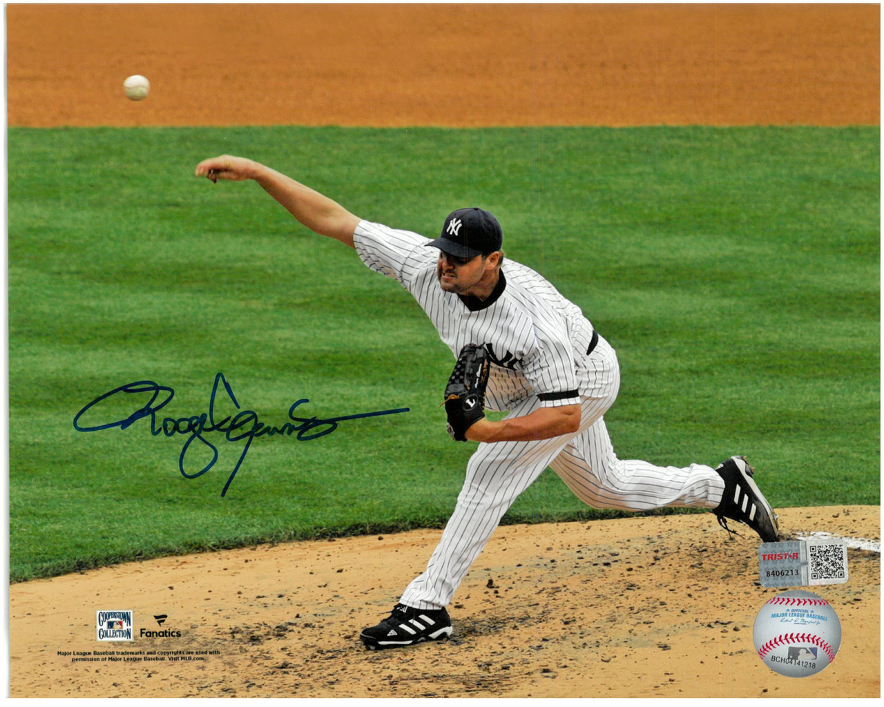 Roger Clemens Autographed New York