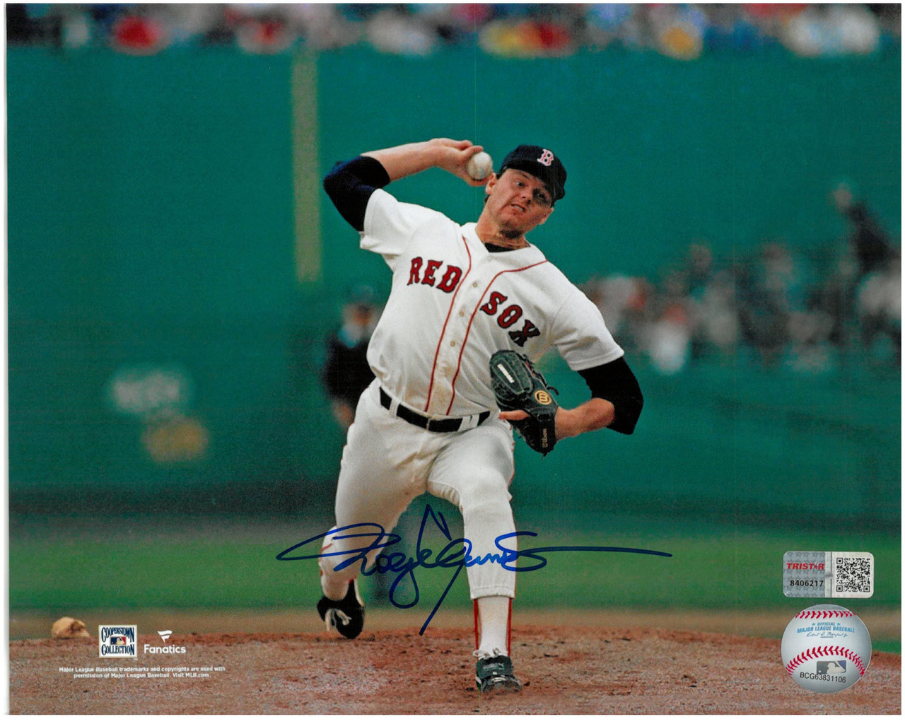 Roger Clemens Autographed Boston Red
