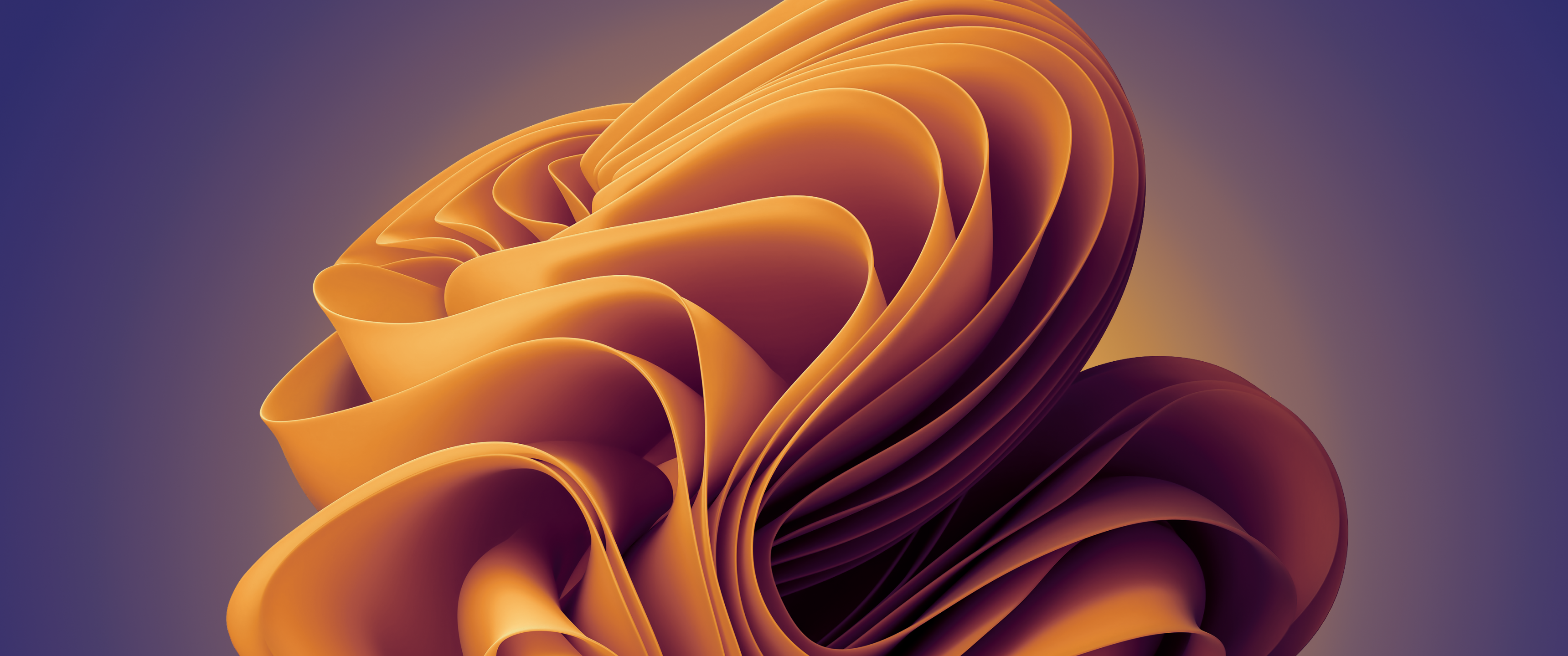 Sunset Orange Dark Mode 4K Wallpaper