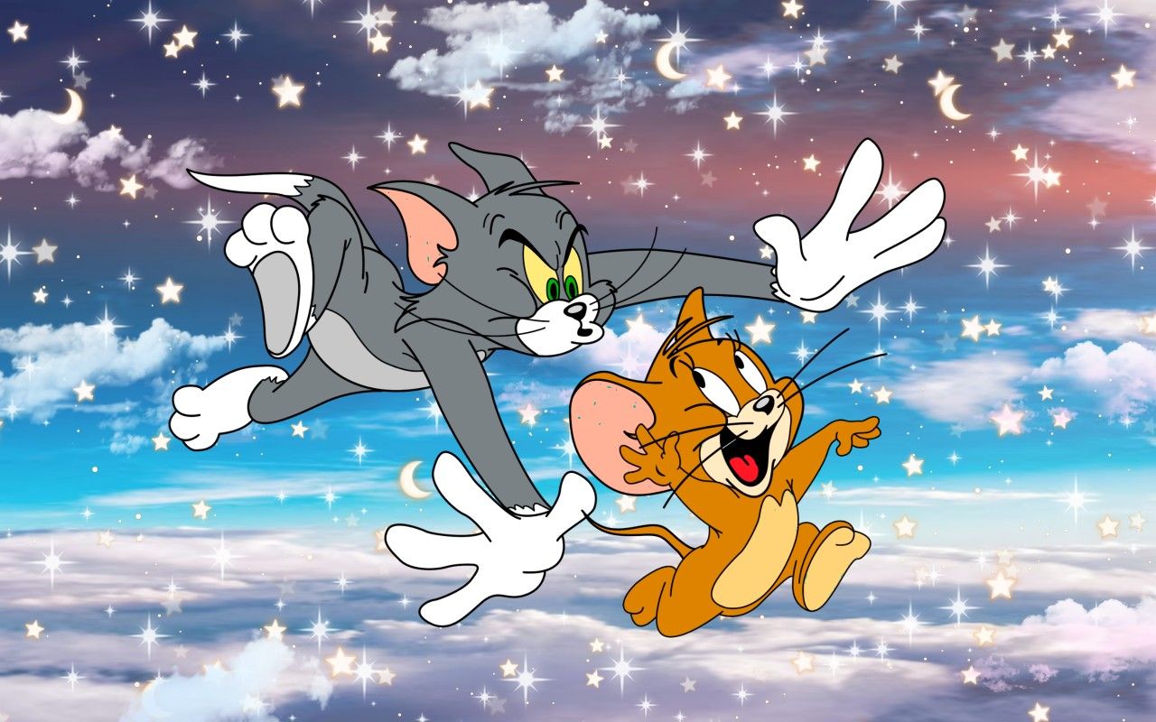 Tom and Jerry Aesthetic Desktop Wallpaper