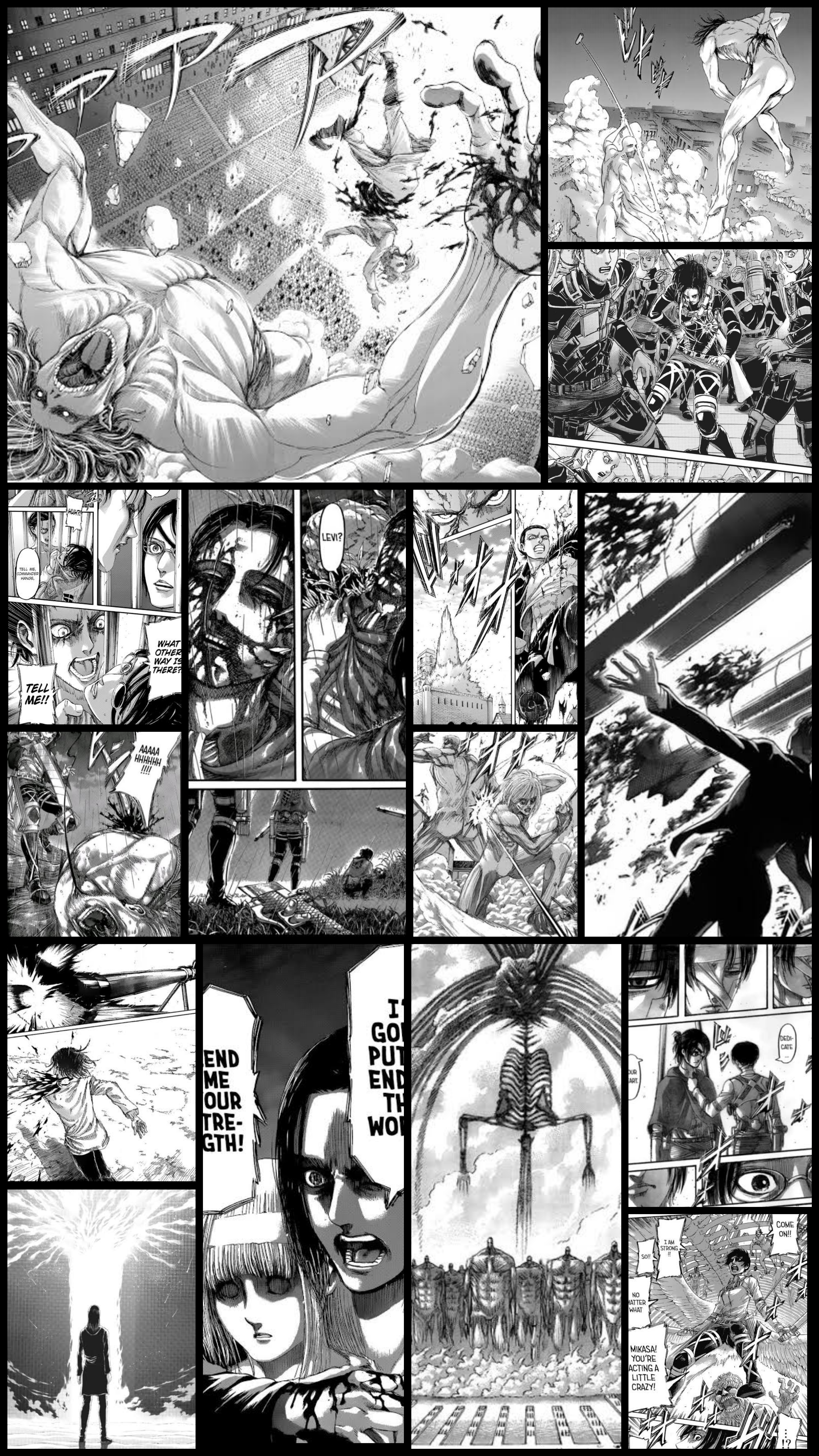 Wallpaper from manga panels OC ch