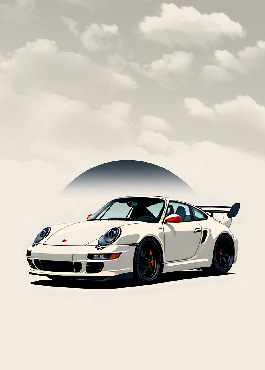 Minimalist Porsche Wallpaper