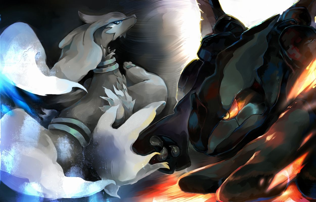Reshiram & Zekrom. Pokemon image
